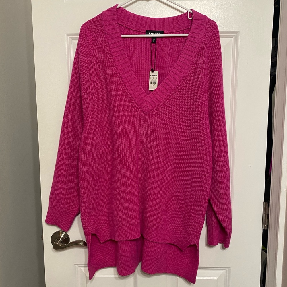 Chunky Pink Express Sweater NWT